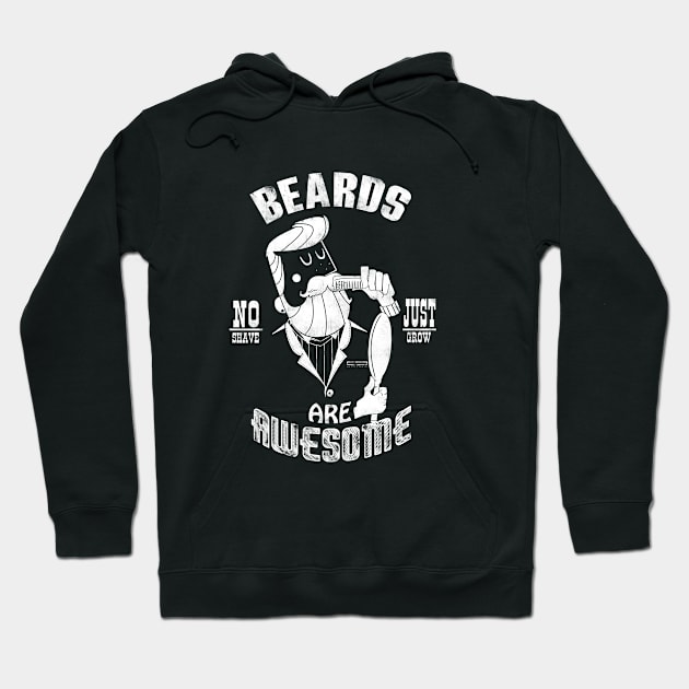 Beards are Awesome Hoodie by bykai